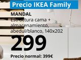 Oferta de Estructura cama por 399€ en IKEA