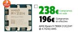 Oferta de AMD Ryzen 9 7900X (12C/24T @ 4.7GHz) AM5 por 196€ en CeX