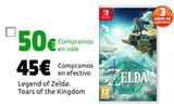 Oferta de The Legend Of Zelda: Tears of the Kingdom  por 45€ en CeX