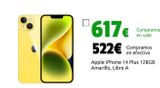 Oferta de Apple iPhone 14 Plus 128GB Amarillo, Libre A por 522€ en CeX
