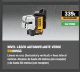 Oferta de Nivel láser Cruz por 339€ en Dewalt