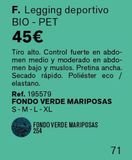 Oferta de Leggins deportivos por 45€ en Leonisa