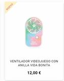 Oferta de NUEVO  VIDA BONITA  VENTILADOR VIDEOJUEGO CON ANILLA VIDA BONITA  12,00 €  por 12€ en Ale-Hop