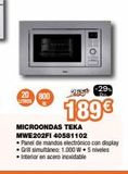 Oferta de Microondas Teka por 189€ en Expert