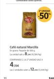 Oferta de Café Marcilla en Supermercados Sánchez Romero