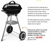Oferta de Barbacoa de carbón por 29,99€ en Lidl