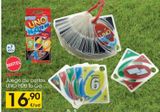 Oferta de MATTEL GAMES UNO H20 To Go, juego de cartas  por 16,9€ en Eroski