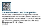Oferta de Calentador solar +6Âº para piscina en ToysRus
