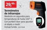 Oferta de Termómetro infrarrojos cozze por 29,49€ en BAUHAUS