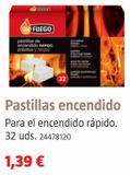 Oferta de PASTILLAS ENCENDIDO RAPIDO PARAFINA 32U por 1,39€ en BAUHAUS