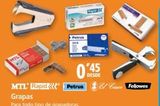 Oferta de Grapas  en Folder