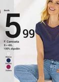 Oferta de Camiseta mujer por 5,99€ en Venca