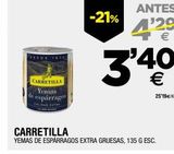 Oferta de Yemas de espárragos Carretilla por 3,4€ en BM Supermercados