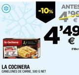 Oferta de Canelones de carne La Cocinera por 4,49€ en BM Supermercados