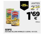 Oferta de Aceitunas rellenas Serpis por 1,69€ en BM Supermercados