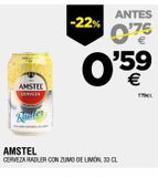 Oferta de Cerveza con limón Amstel por 0,59€ en BM Supermercados
