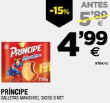 Oferta de Galletas de chocolate Príncipe por 4,99€ en BM Supermercados