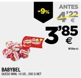 Oferta de Queso mini Babybel por 3,85€ en BM Supermercados
