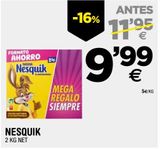Oferta de Cacao en polvo Nesquik por 9,99€ en BM Supermercados