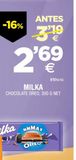 Oferta de Chocolate Milka por 2,69€ en BM Supermercados