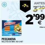 Oferta de Rollitos de mar Pescanova por 2,99€ en BM Supermercados