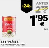 Oferta de Aceitunas rellenas La Española por 1,95€ en BM Supermercados