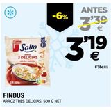 Oferta de Arroz tres delicias Findus por 3,19€ en BM Supermercados