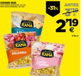 Oferta de Pasta fresca Rana por 2,19€ en BM Supermercados