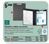 Oferta de Carpetas blue por 5,49€ en Staples Kalamazoo