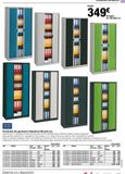 Oferta de PIERRE HENRY  Ref.  Modelo  Color Color estructura puertas  Armarios de persiana Classtout 90 (an) cm.  Armarios de 3 ó 4 estantes con estructura de acero 8/10 en acabado epoxi. Estantes metálicos neg por 349€ en Staples Kalamazoo