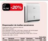 Oferta de Dispensador de toallas ABS por 24,79€ en Staples Kalamazoo