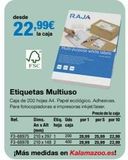 Oferta de Cajas White por 22,99€ en Staples Kalamazoo