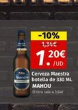 Oferta de Cerveza Mahou en Maskom Supermercados