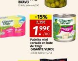 Oferta de Palmitos Gigante Verde en Maskom Supermercados