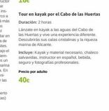 Oferta de Kayak Cabo de Peñas por 40€ en Viajes El Corte Inglés