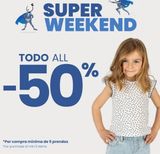Oferta de TODO ALL  -50%  *Por compra mínima de 5 prendas *For purchase of min 5 items  ())  en Charanga