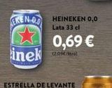 Oferta de EKEN 0.0 HEINEKEN 0,0 Lata 33 cl  X inek  0,69 €  (2.09€/litro)  en Dialprix