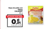 Oferta de Sopa de pollo con fideos CALNORT por 0,31€ en Carrefour