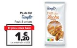 Oferta de Pan de leche SIMPL por 1,2€ en Carrefour