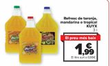 Oferta de Refresco de naranja, mandarina o tropical KUYX por 1,99€ en Carrefour