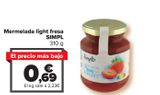 Oferta de Mermelada light fresa SIMPL por 0,69€ en Carrefour