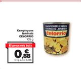 Oferta de Champiñones laminados CELORRIO por 0,88€ en Carrefour