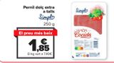 Oferta de Jamón cocido extra en lonchas SIMPL por 1,85€ en Carrefour