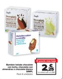 Oferta de Bombón helado chocolate con leche, chocolate con almendras o chocolate blanco SIMPL por 2,25€ en Carrefour