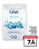 Oferta de Detergente en polvo Tradicional LA COLADA DE LINA  por 7,95€ en Carrefour
