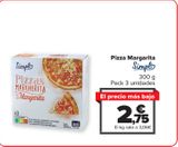 Oferta de Pizza Margarita SIMPL por 2,75€ en Carrefour