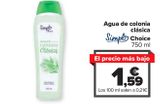 Oferta de Agua de colonia clásica SIMPL Choice  por 1,59€ en Carrefour