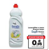 Oferta de Lavavajillas a mano Frescor limón SIMPL Choice  por 0,95€ en Carrefour