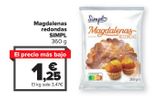 Oferta de Magdalenas redondas SIMPL por 1,25€ en Carrefour