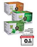 Oferta de Infusión menta poleo, té verde o tila SHIP por 0,65€ en Carrefour
